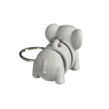 Słoń szary - brelok do kluczy